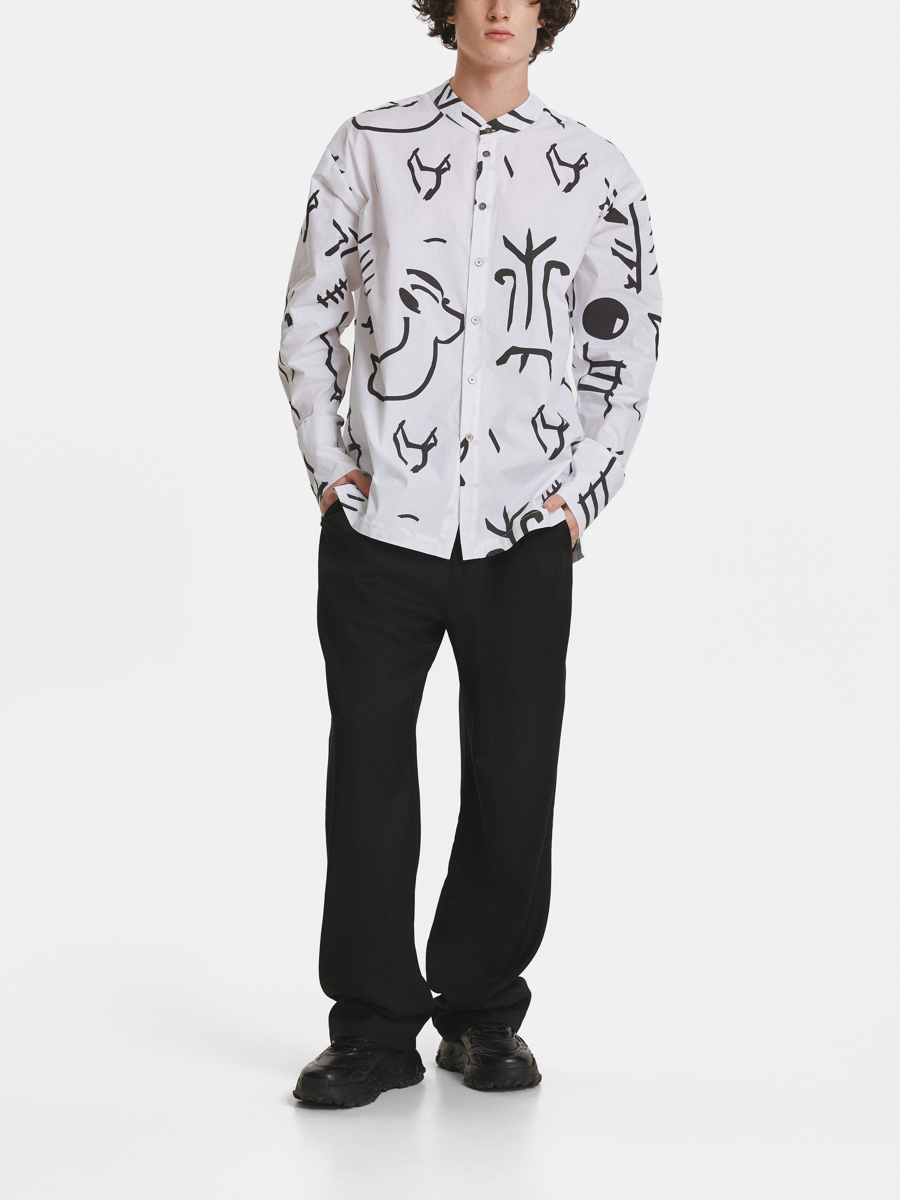 Tartaria White Cotton Shirt