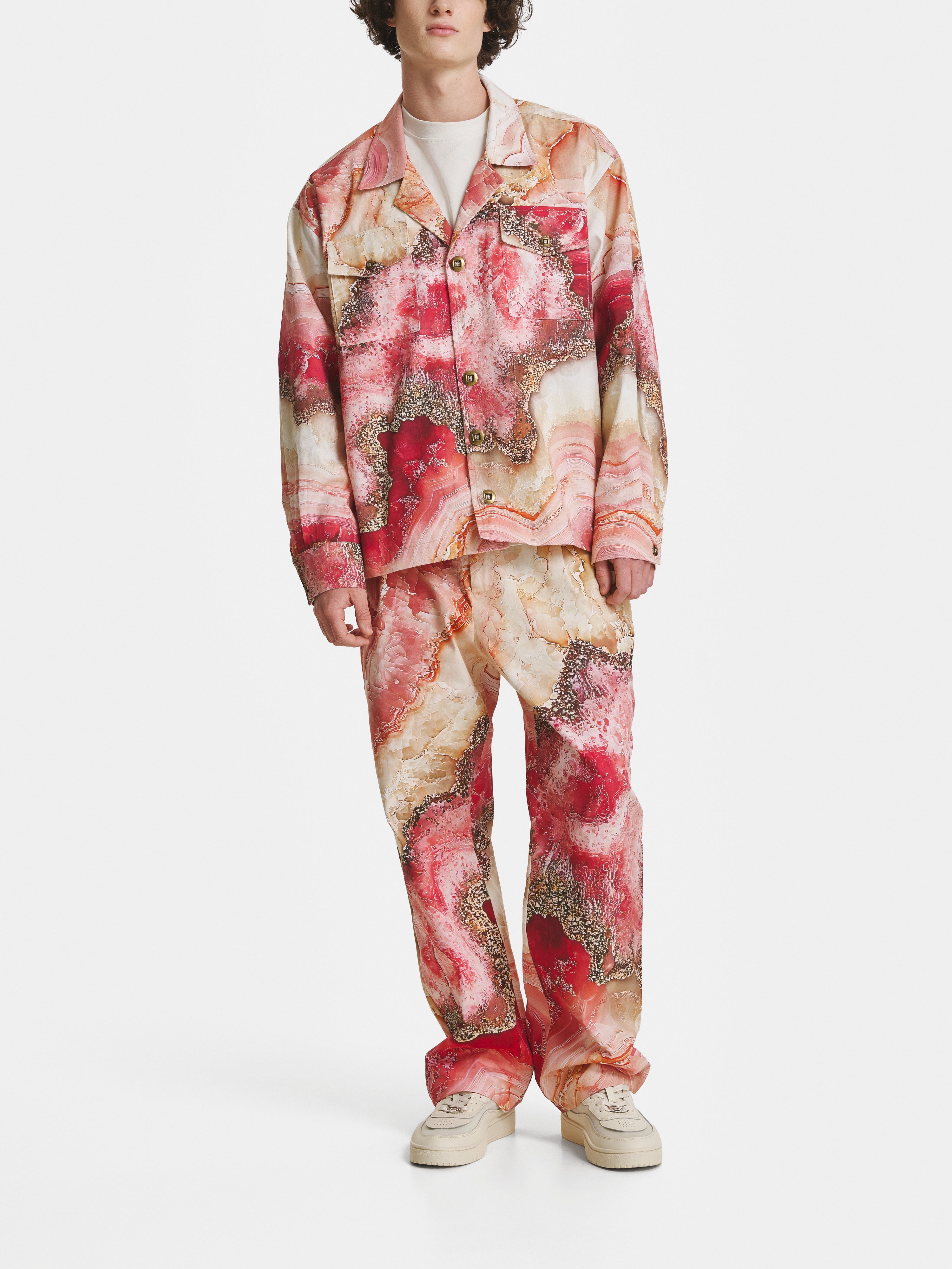 Rose Crystal Denim Trousers