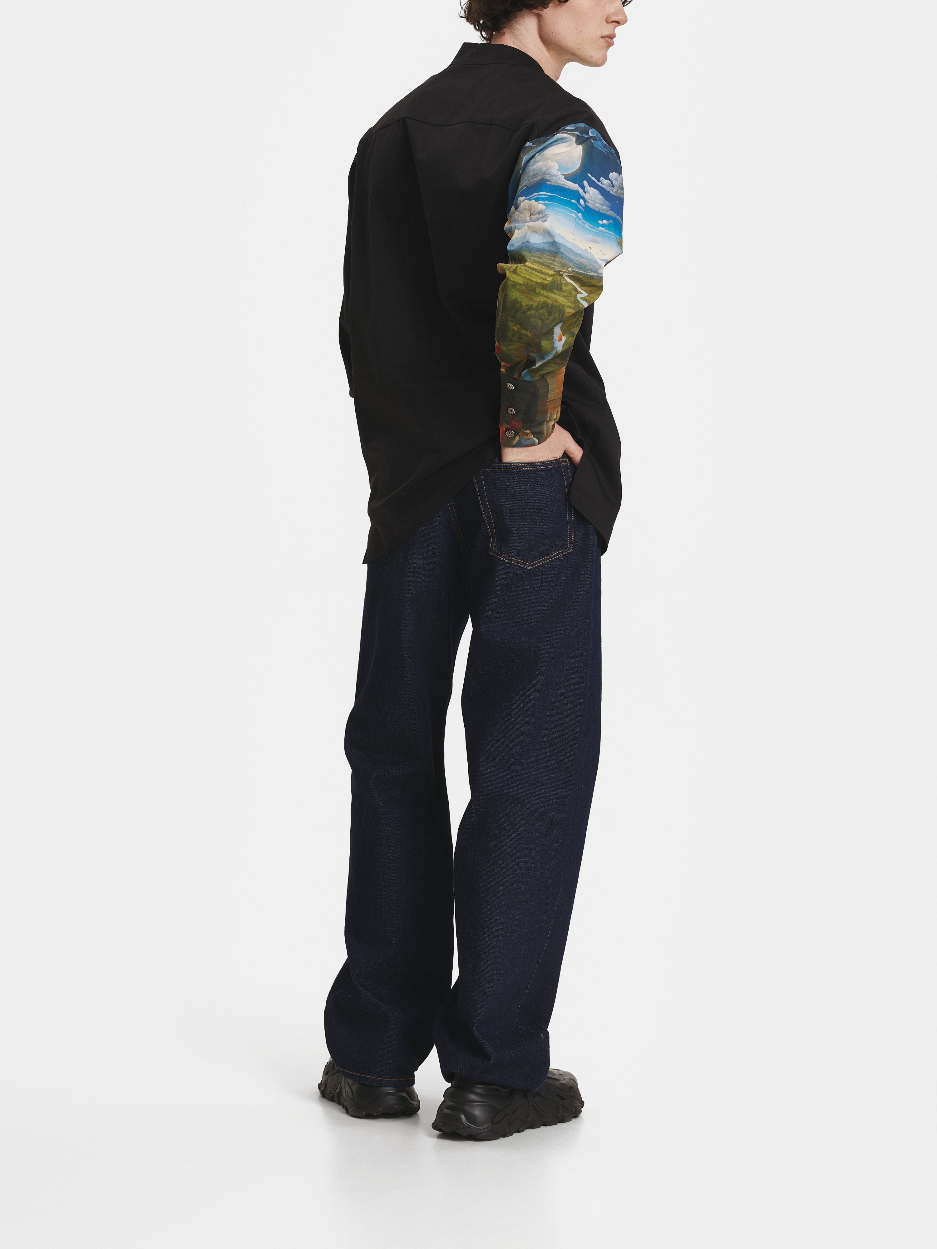 Hybrid Cotton Black Shirt