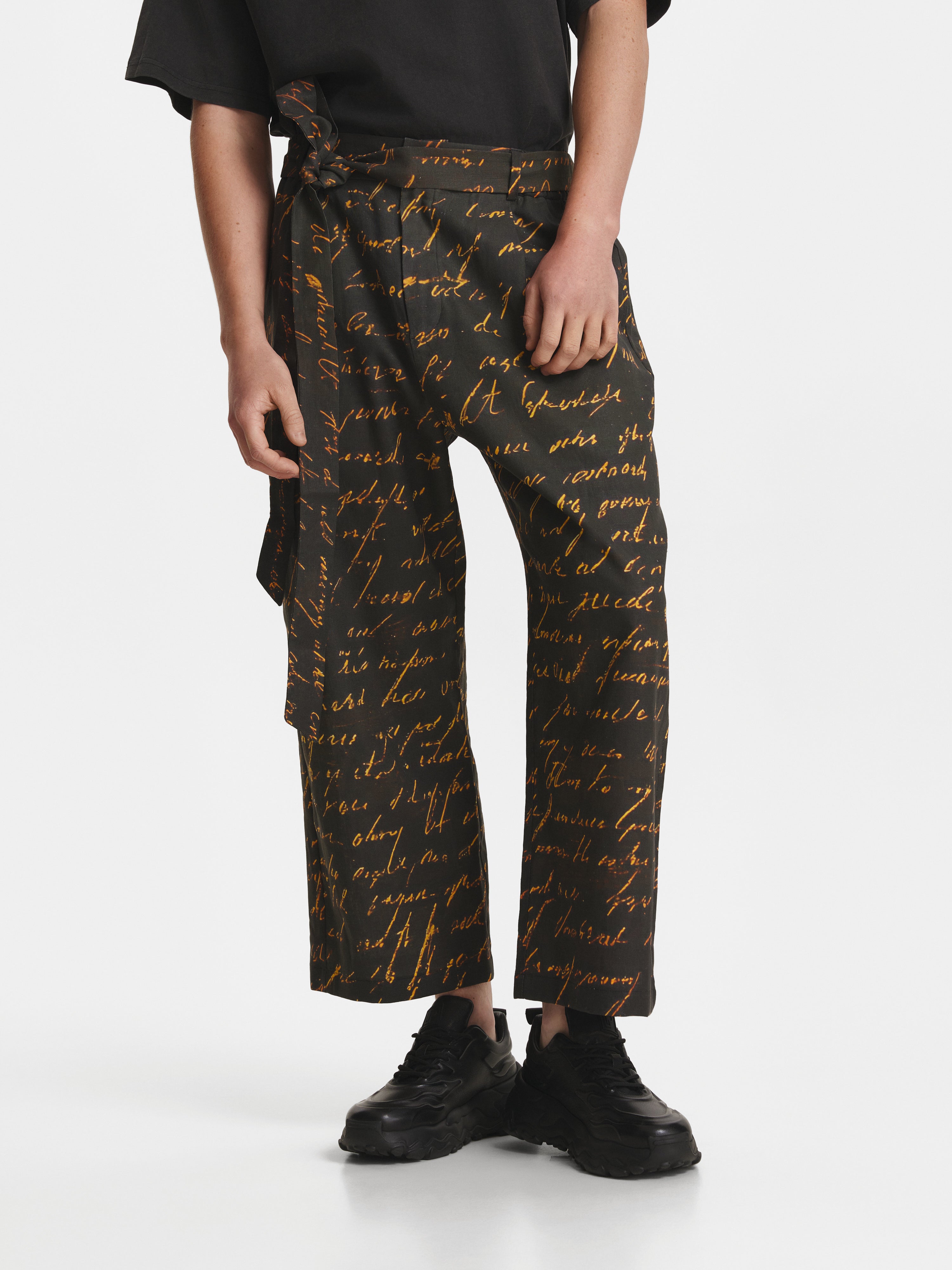 Writing Linen Trousers