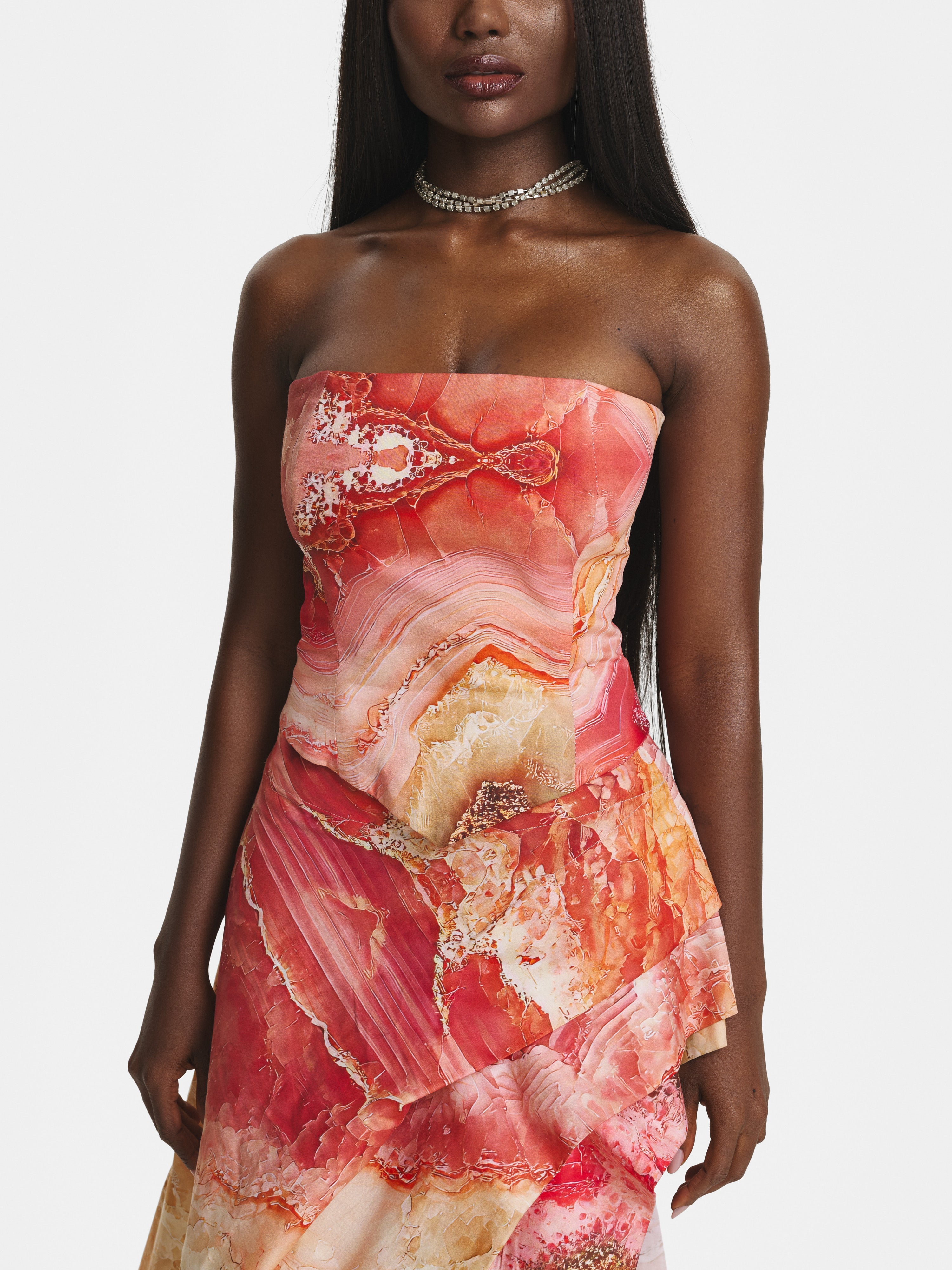 Rose Crystal Cotton Corset