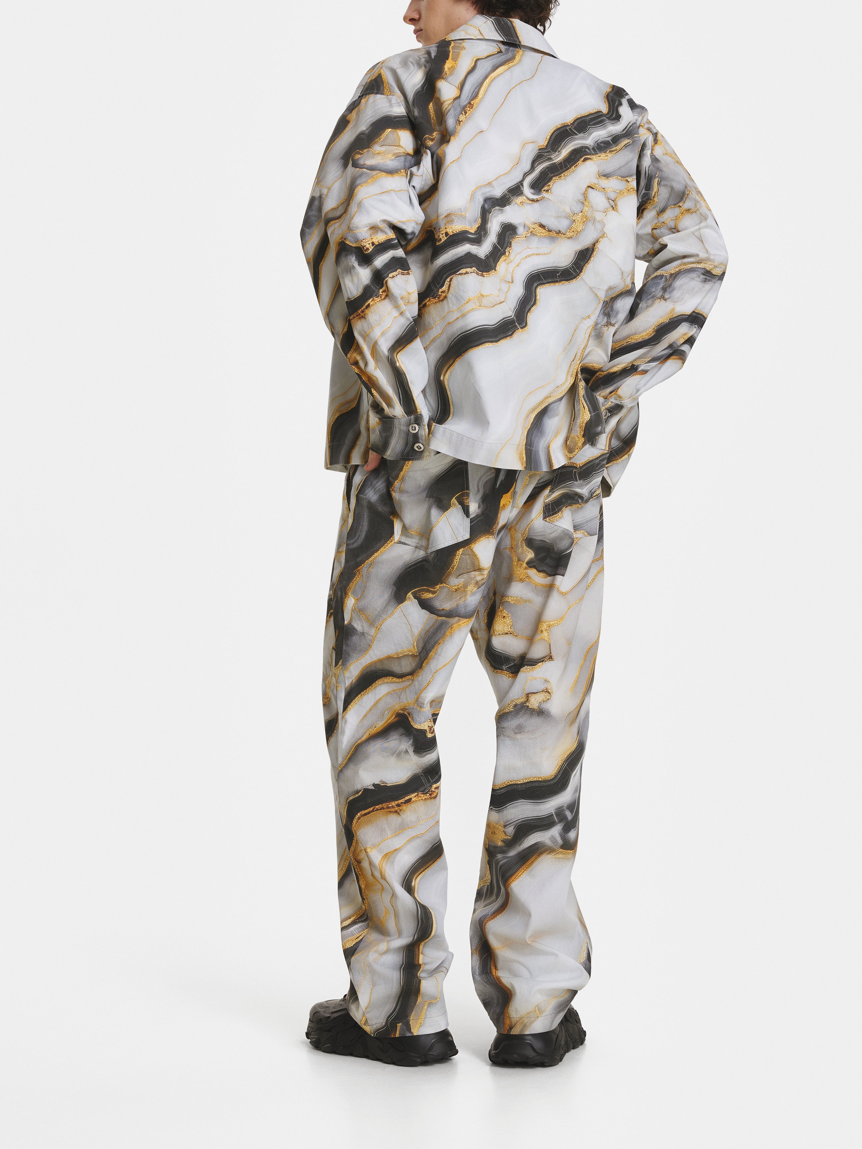 Marble Denim Trousers