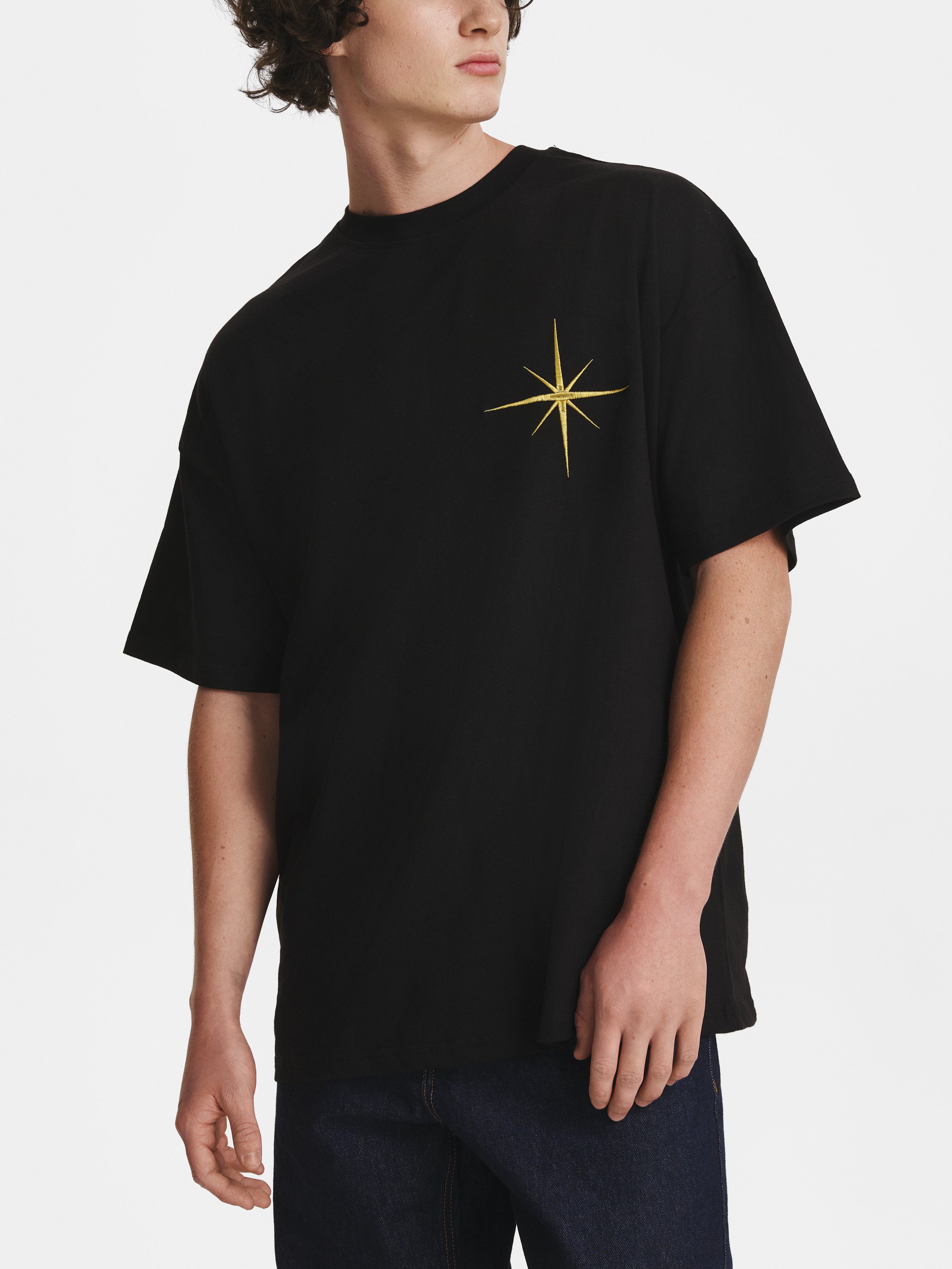 Black Star Cotton T-shirt