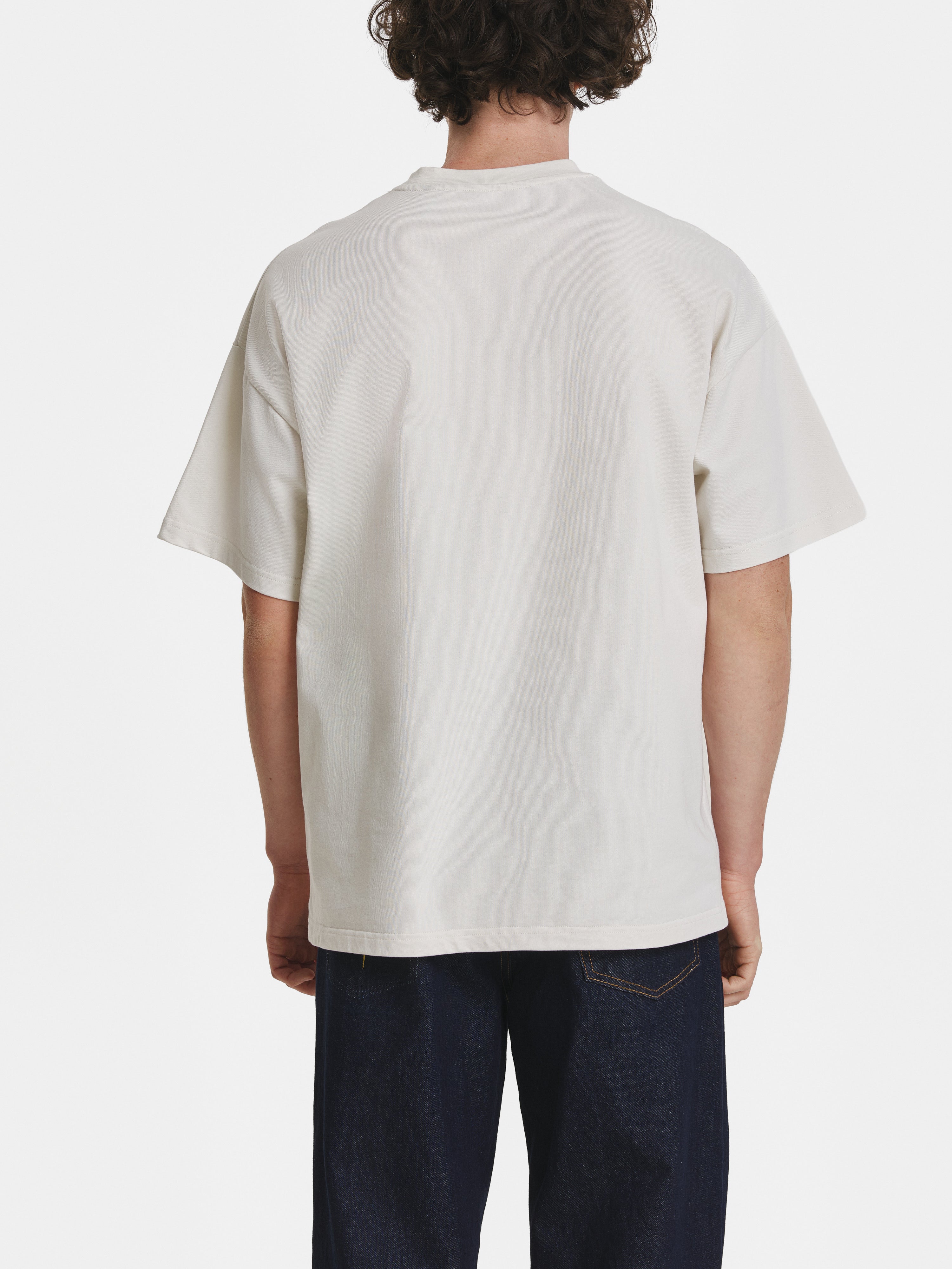 Vintage White Star Cotton T-shirt