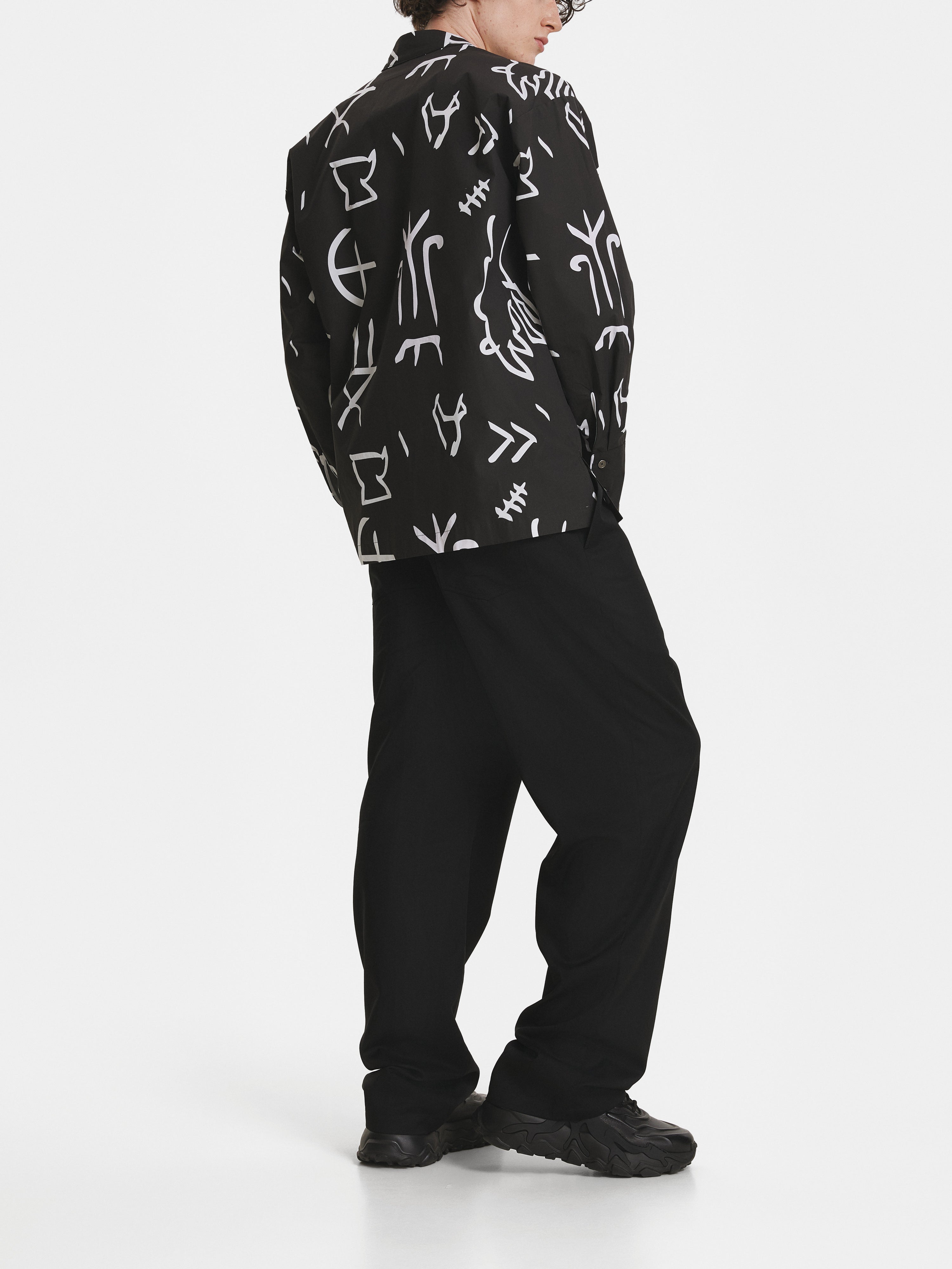 Tartaria Black Cotton Shirt