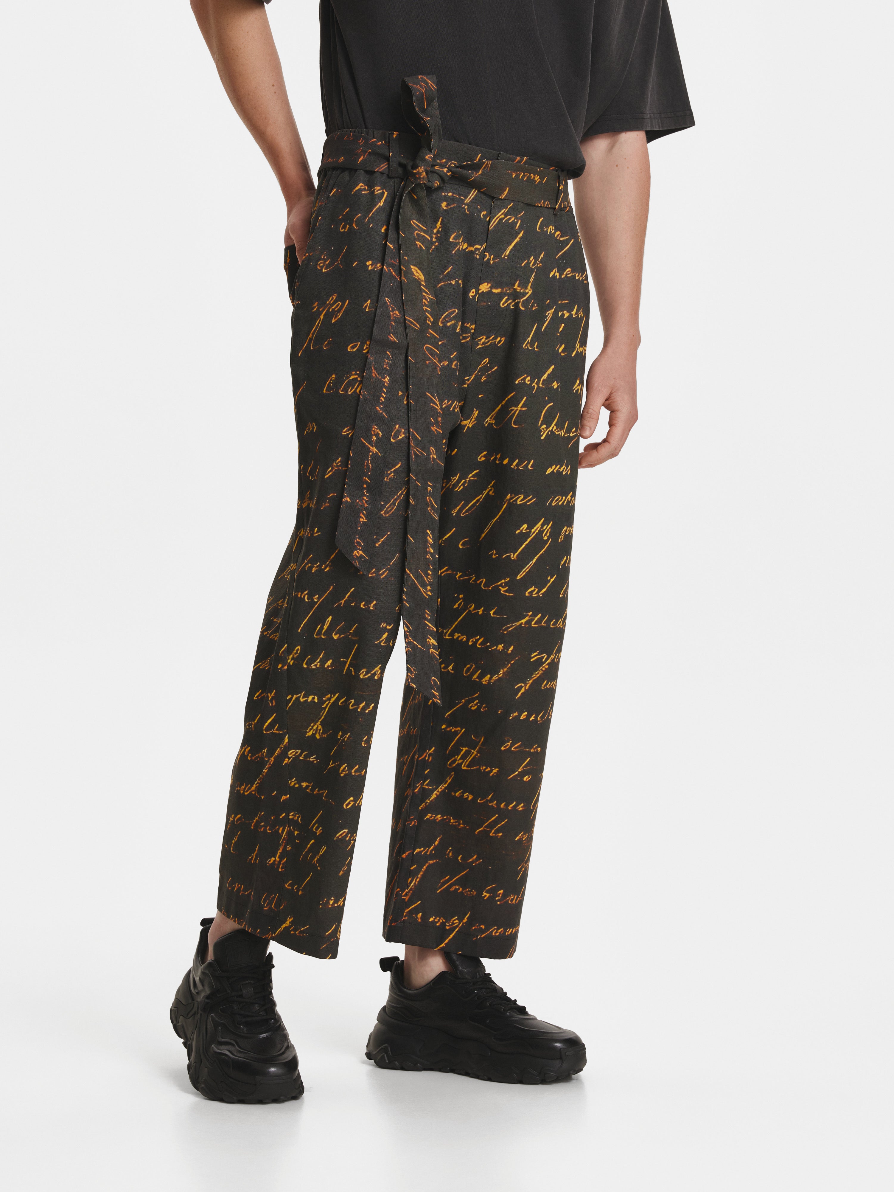 Writing Linen Trousers