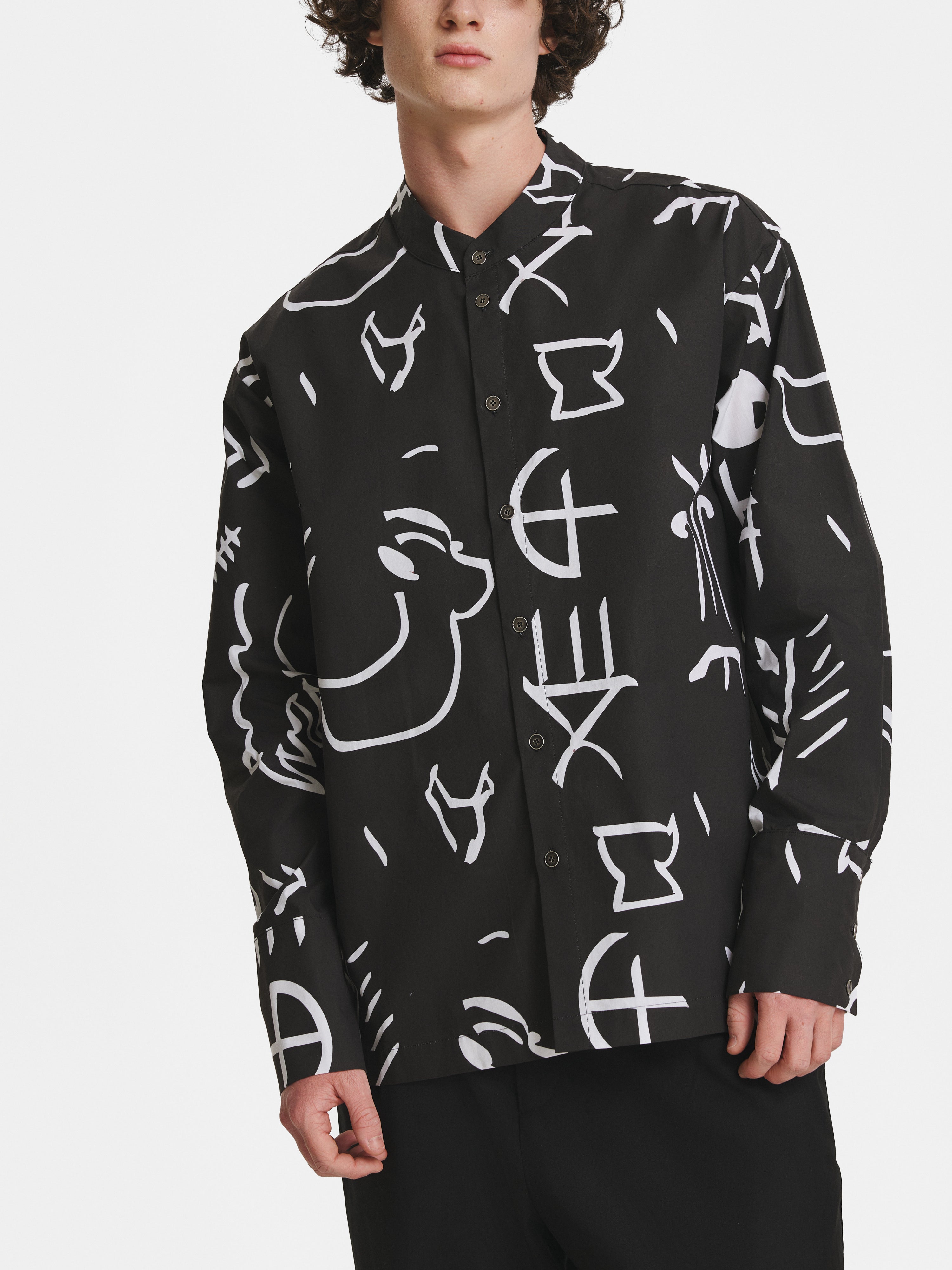 Tartaria Black Cotton Shirt