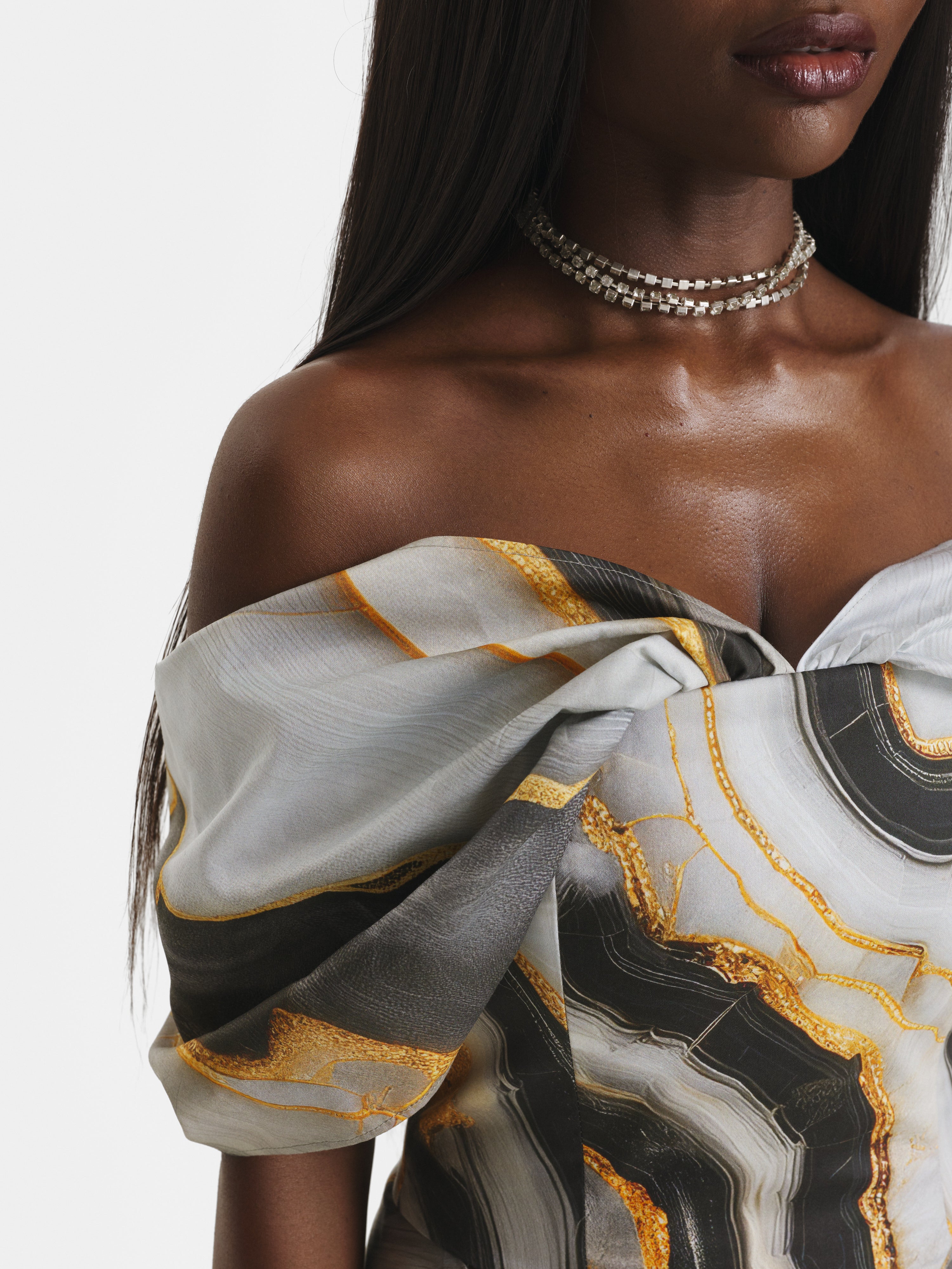 Cotton Marble Corset