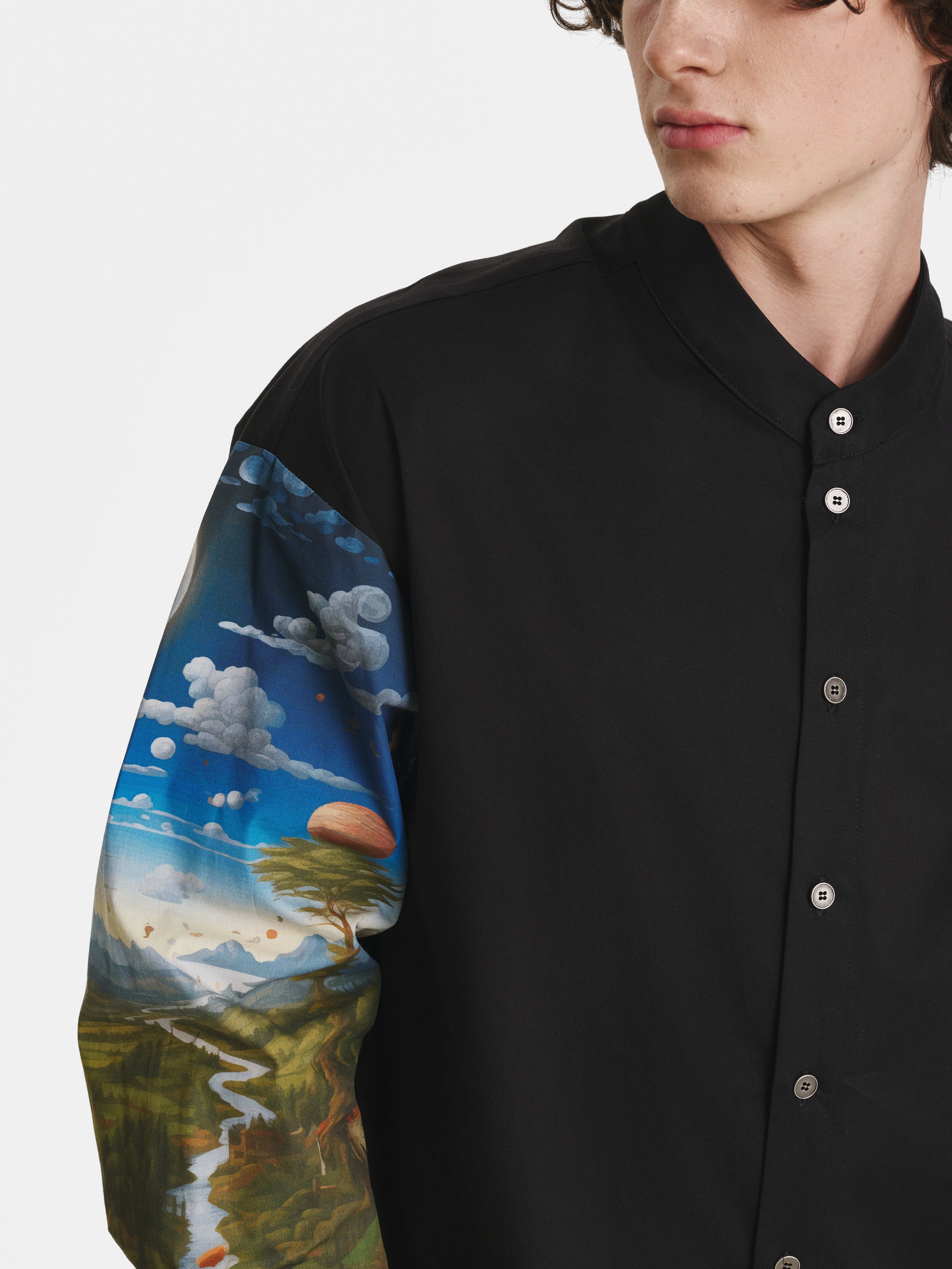 Hybrid Cotton Black Shirt
