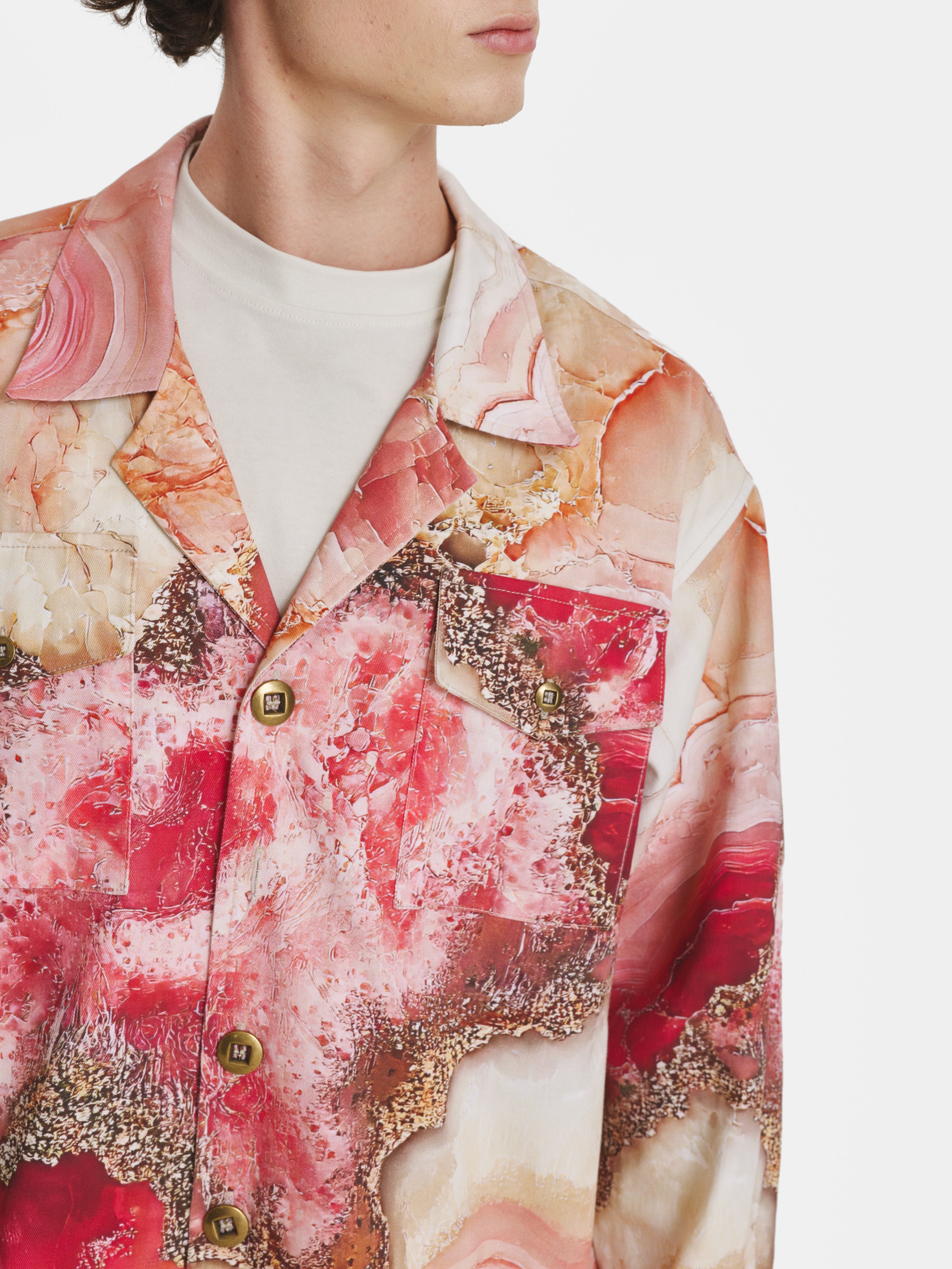Rose Crystal Denim Jacket