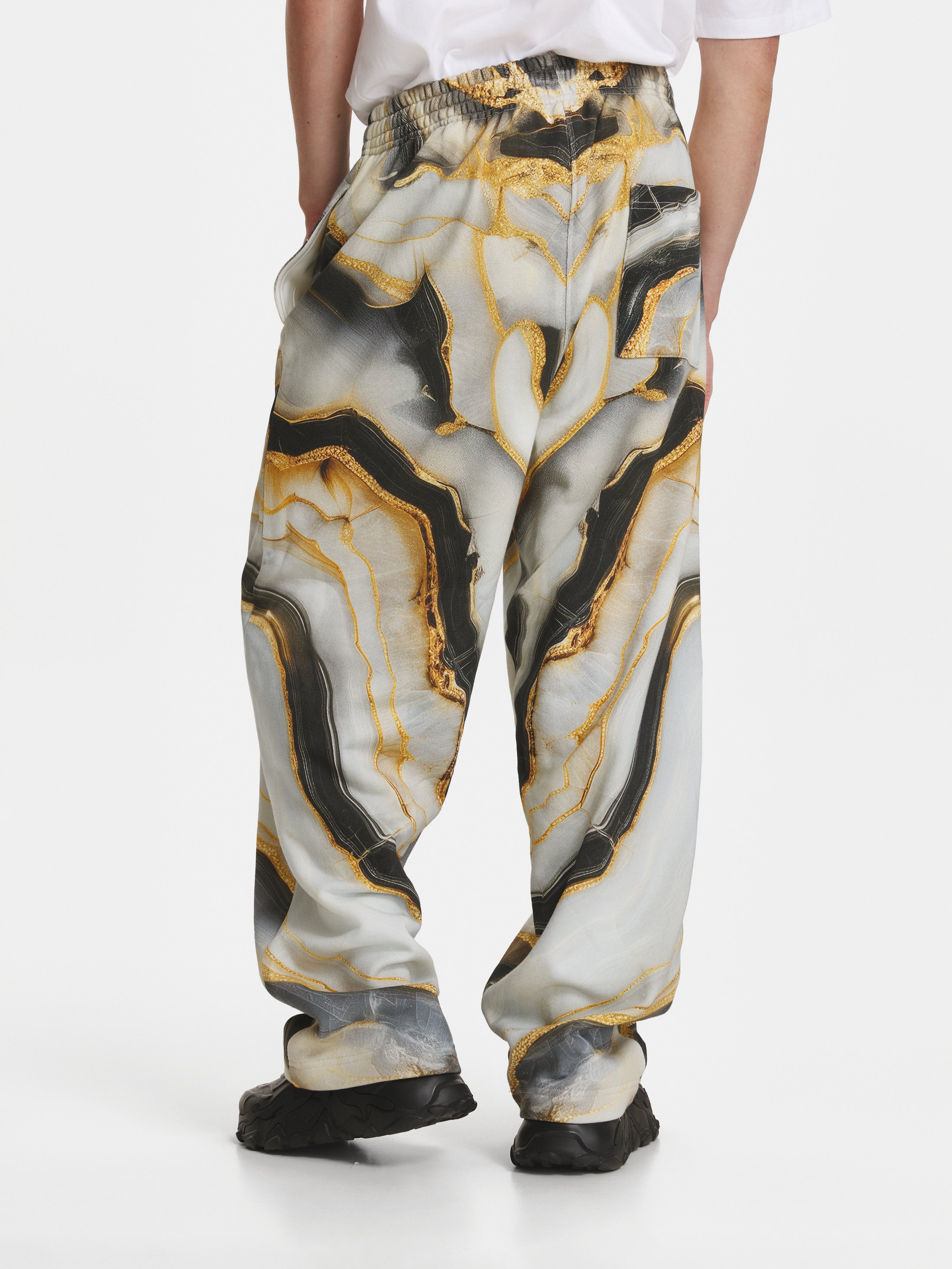 Marble Cotton Tracksuit Trousers