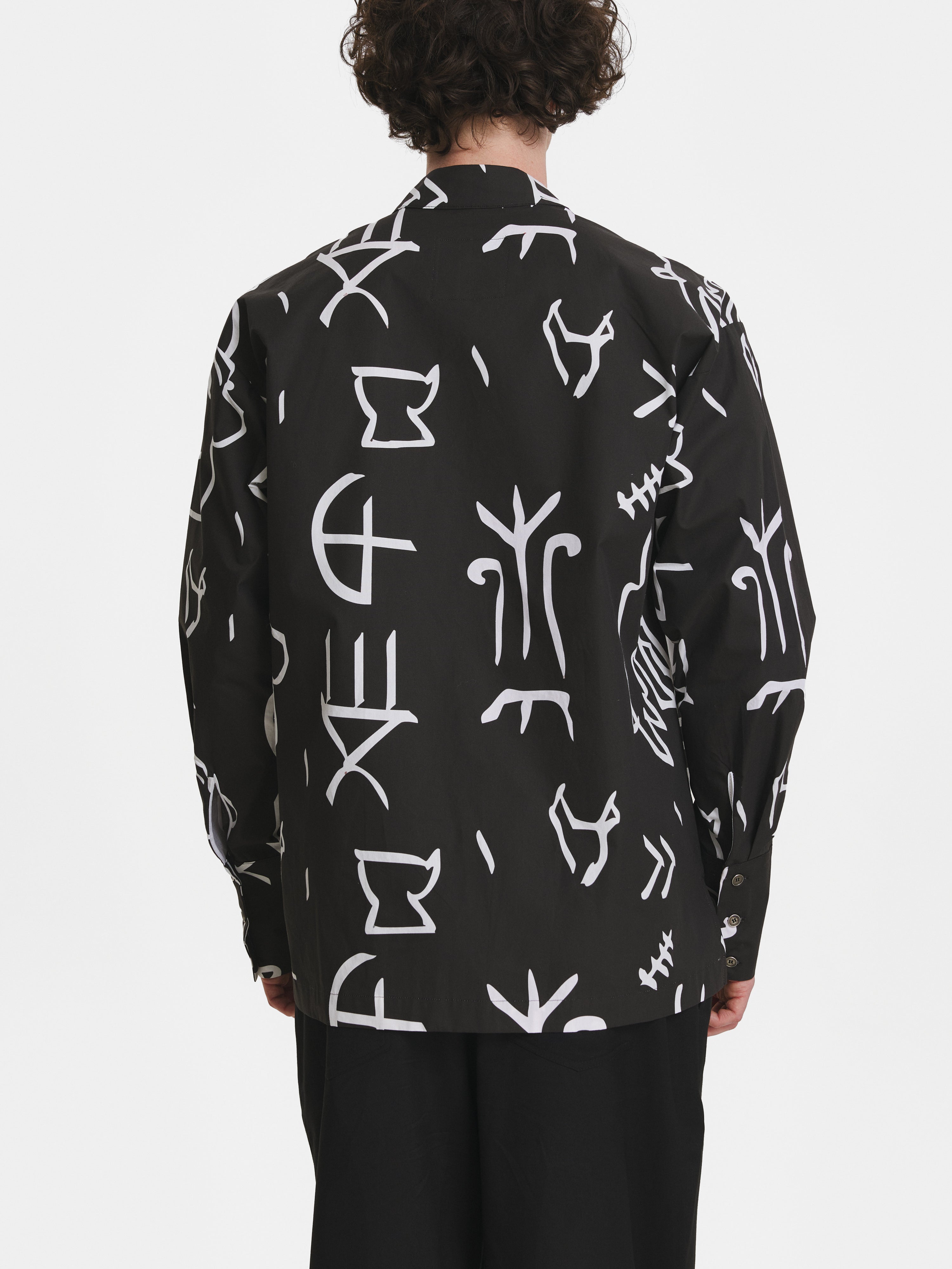 Tartaria Black Cotton Shirt