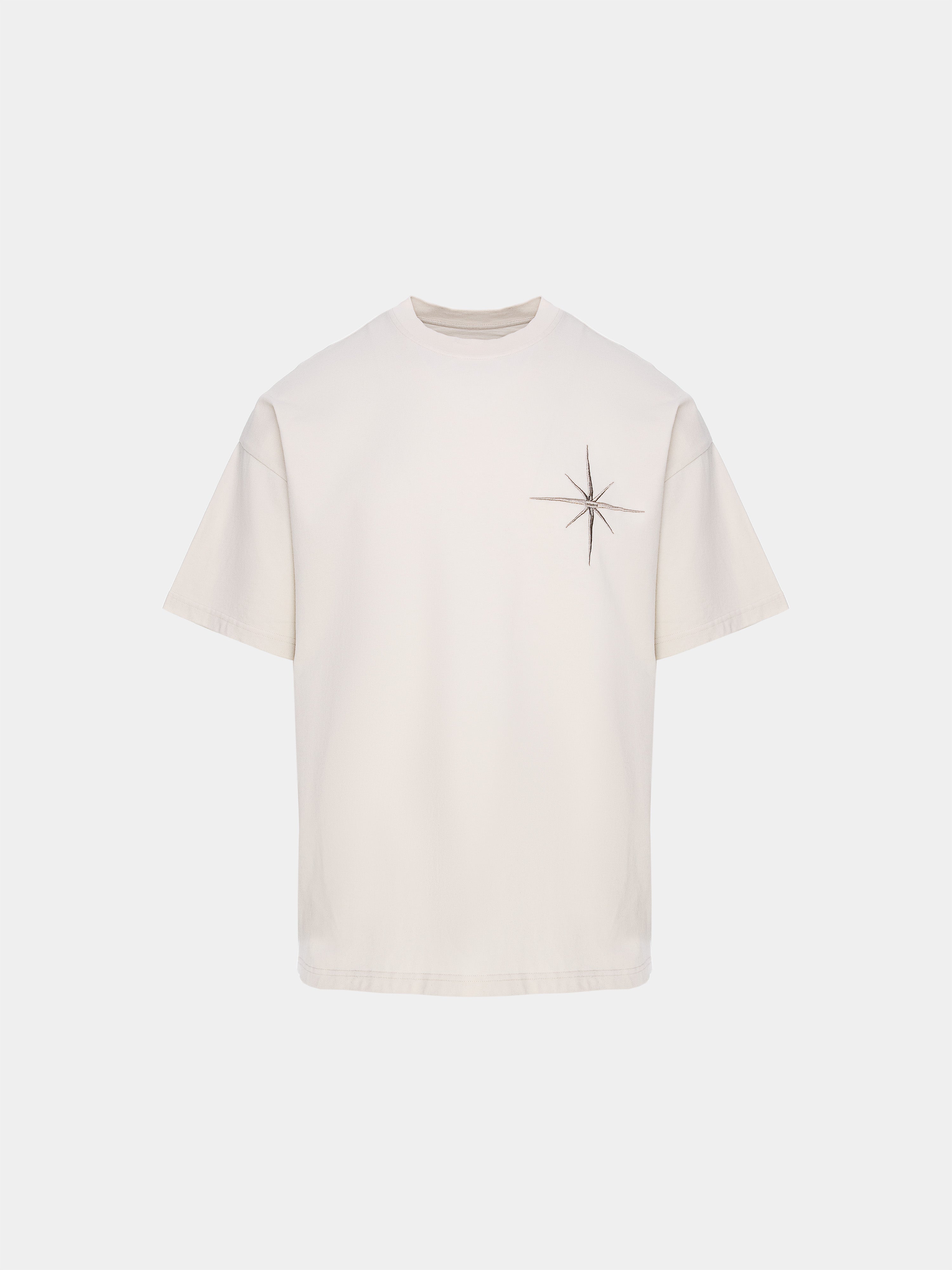 Vintage White Star Cotton T-shirt