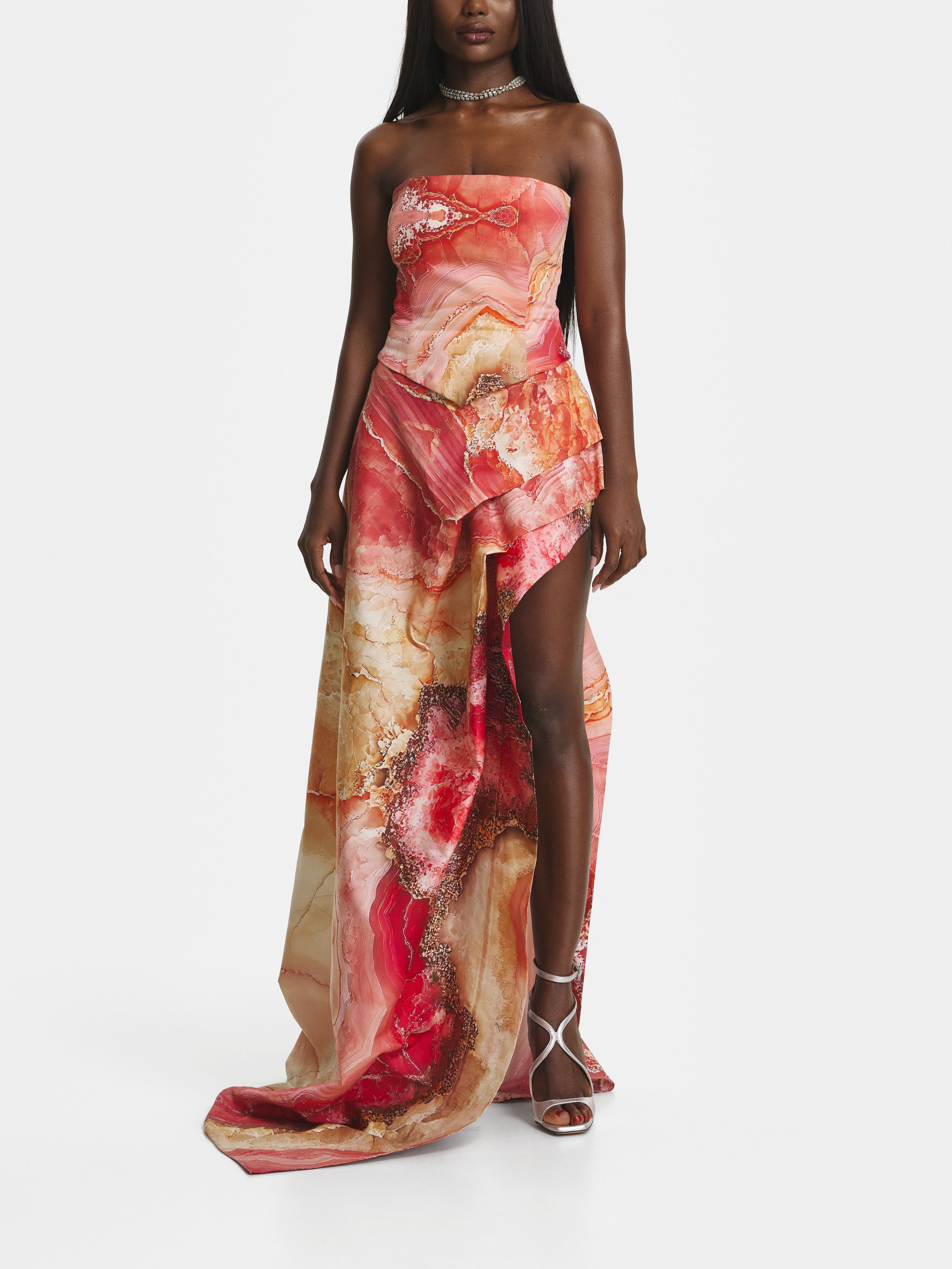 Rose Crystal Cotton Corset