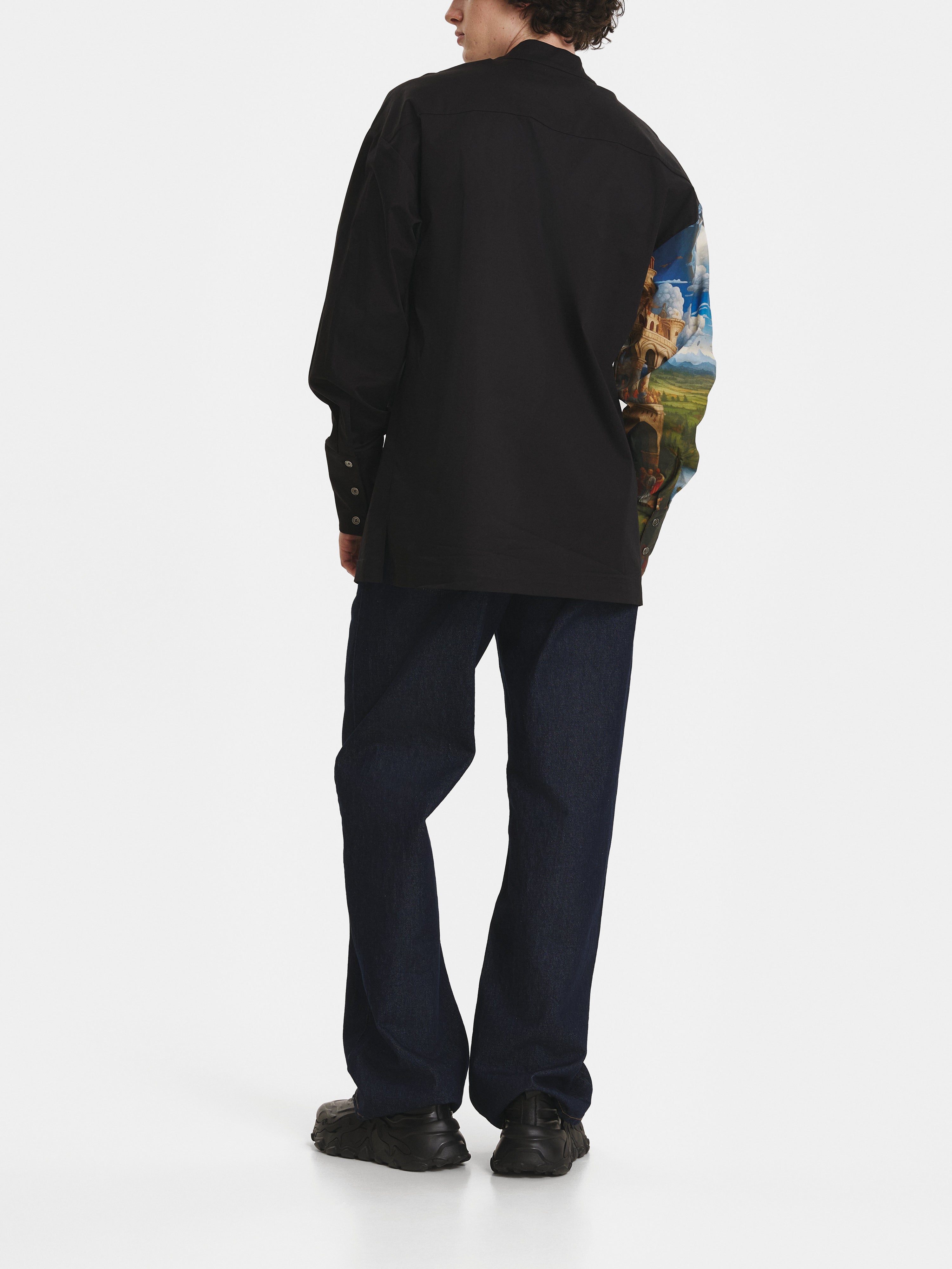 Hybrid Cotton Black Shirt