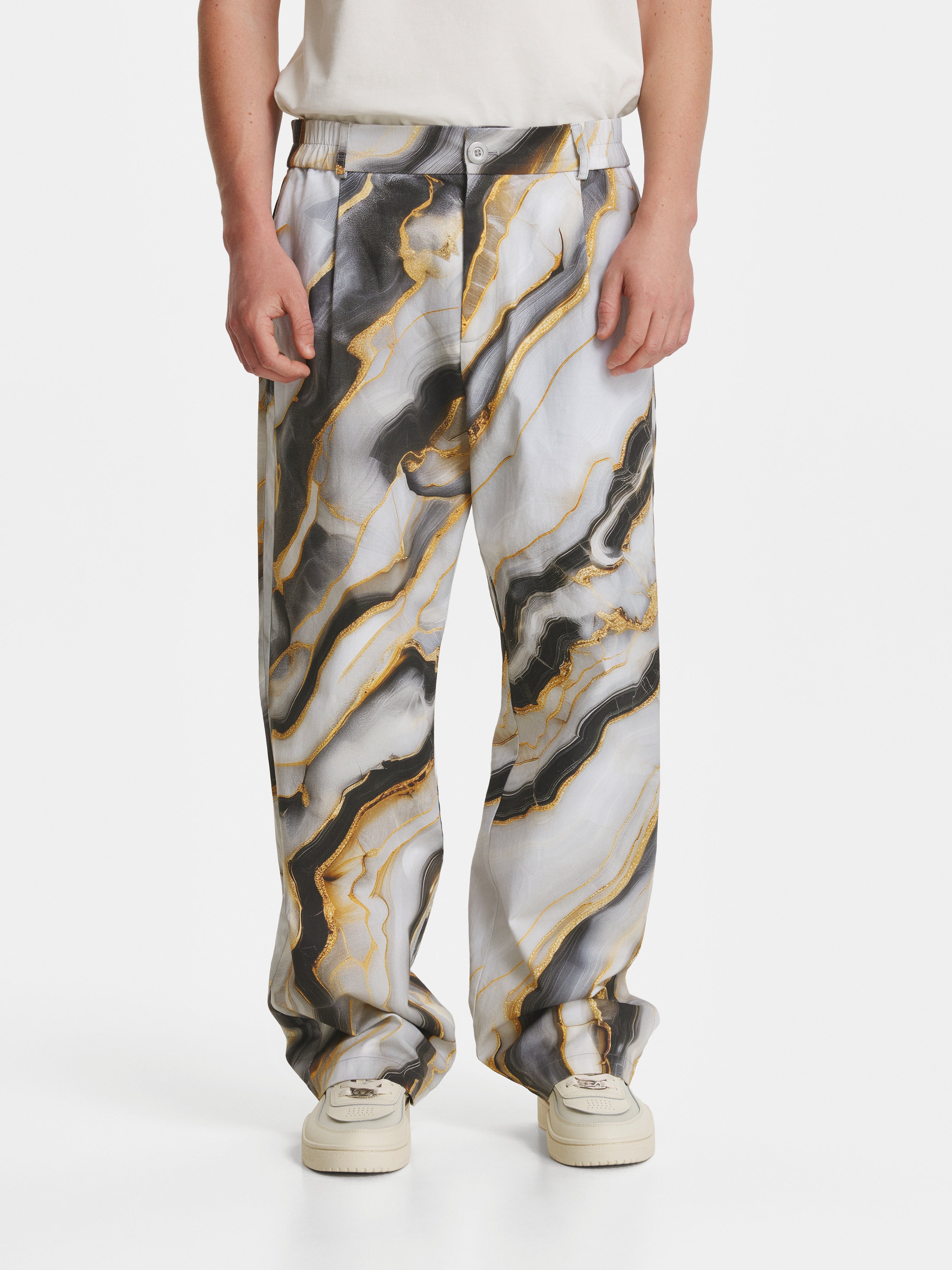 Marble Denim Trousers