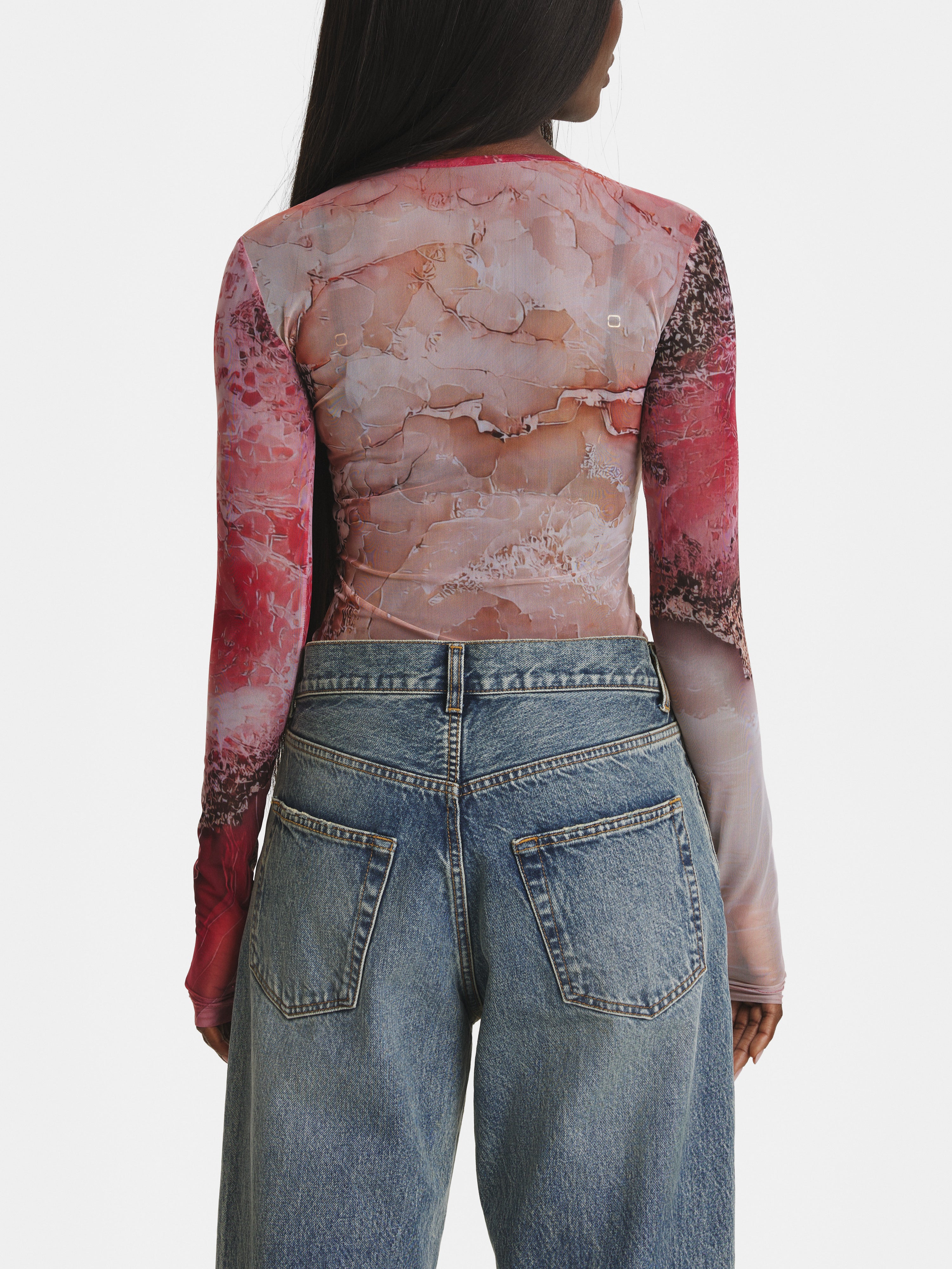 Rose Crystal Mesh Body