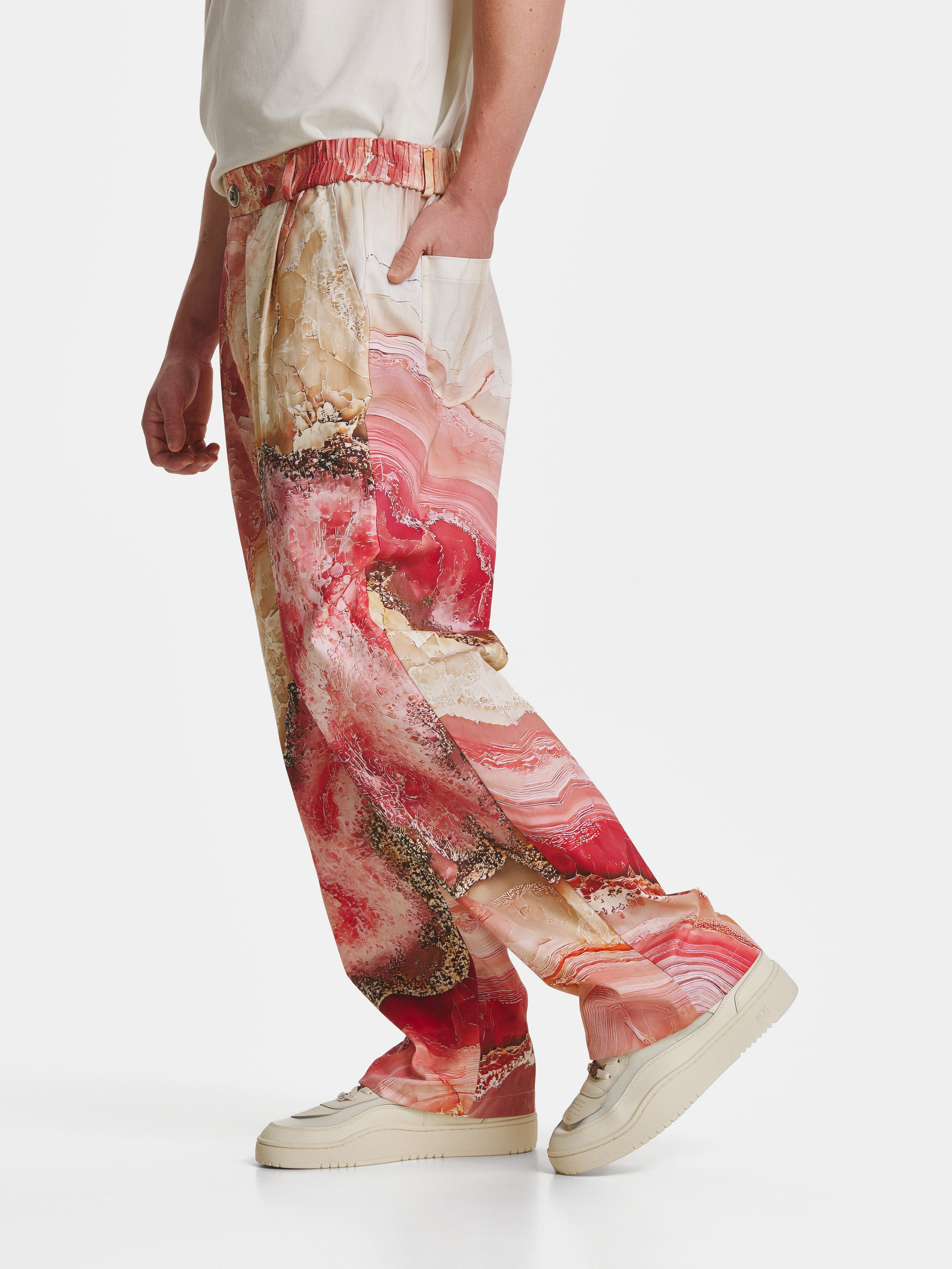 Rose Crystal Denim Trousers