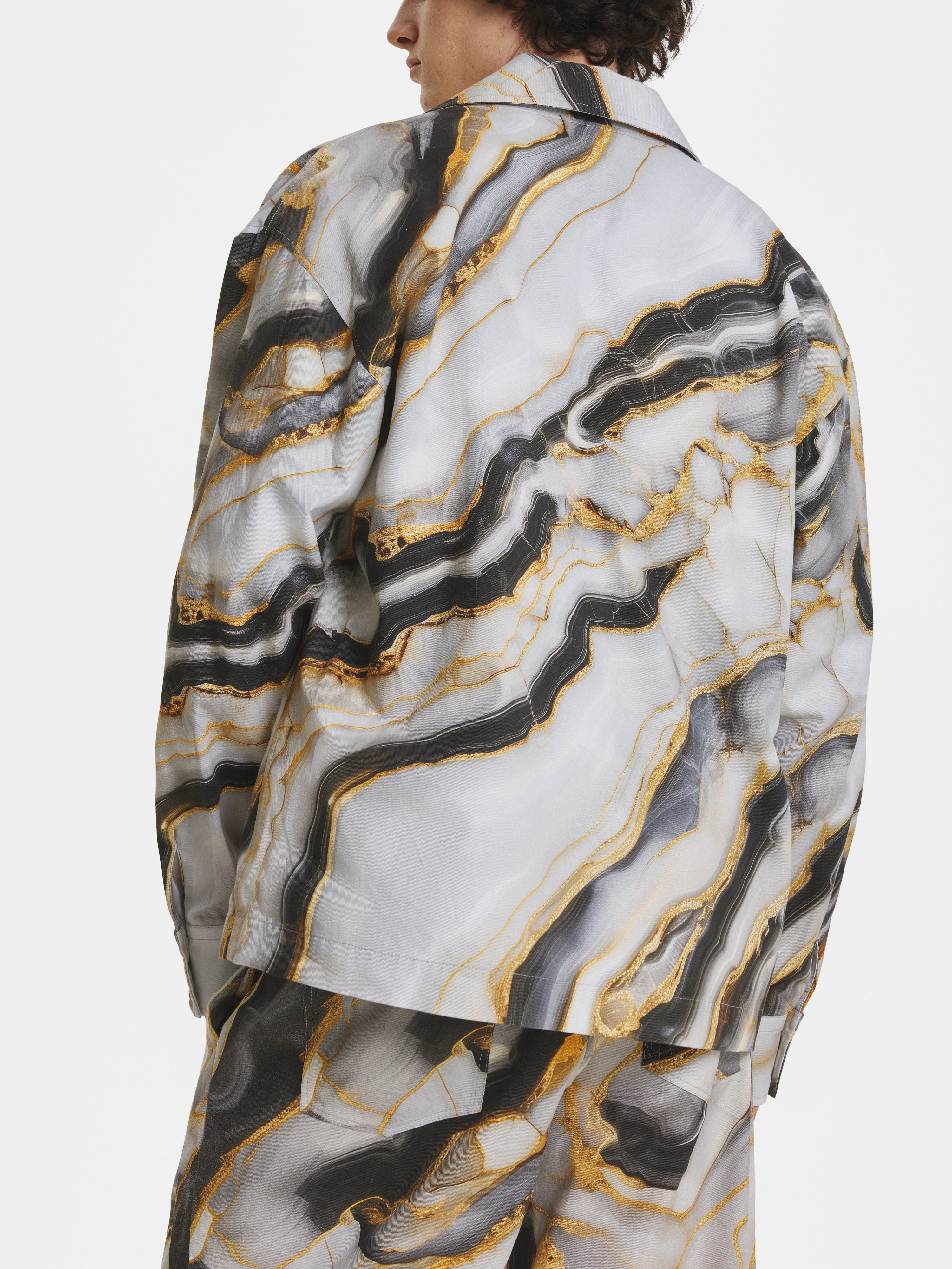 Marble Denim Jacket | Irina Voinea