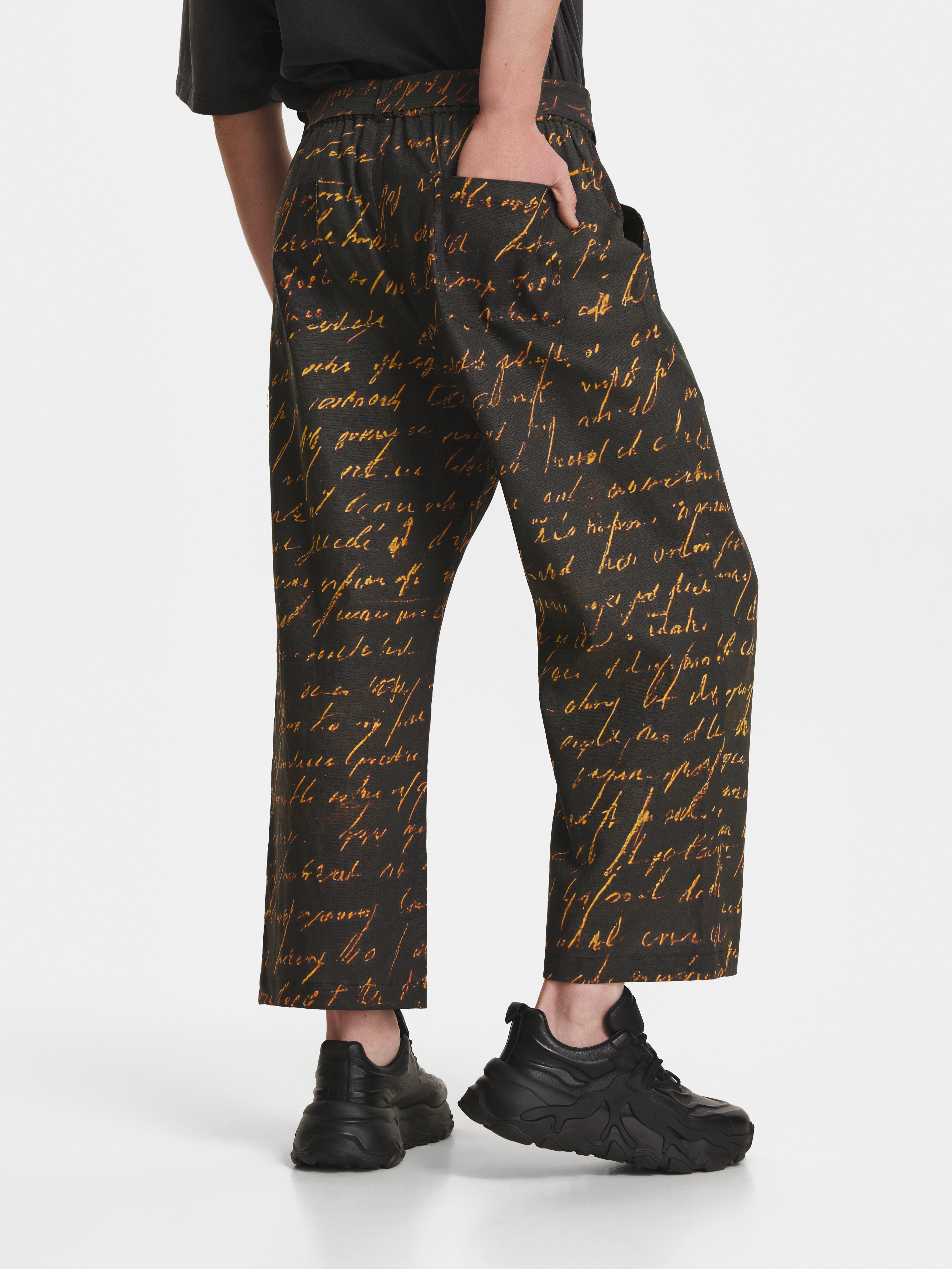 Writing Linen Trousers