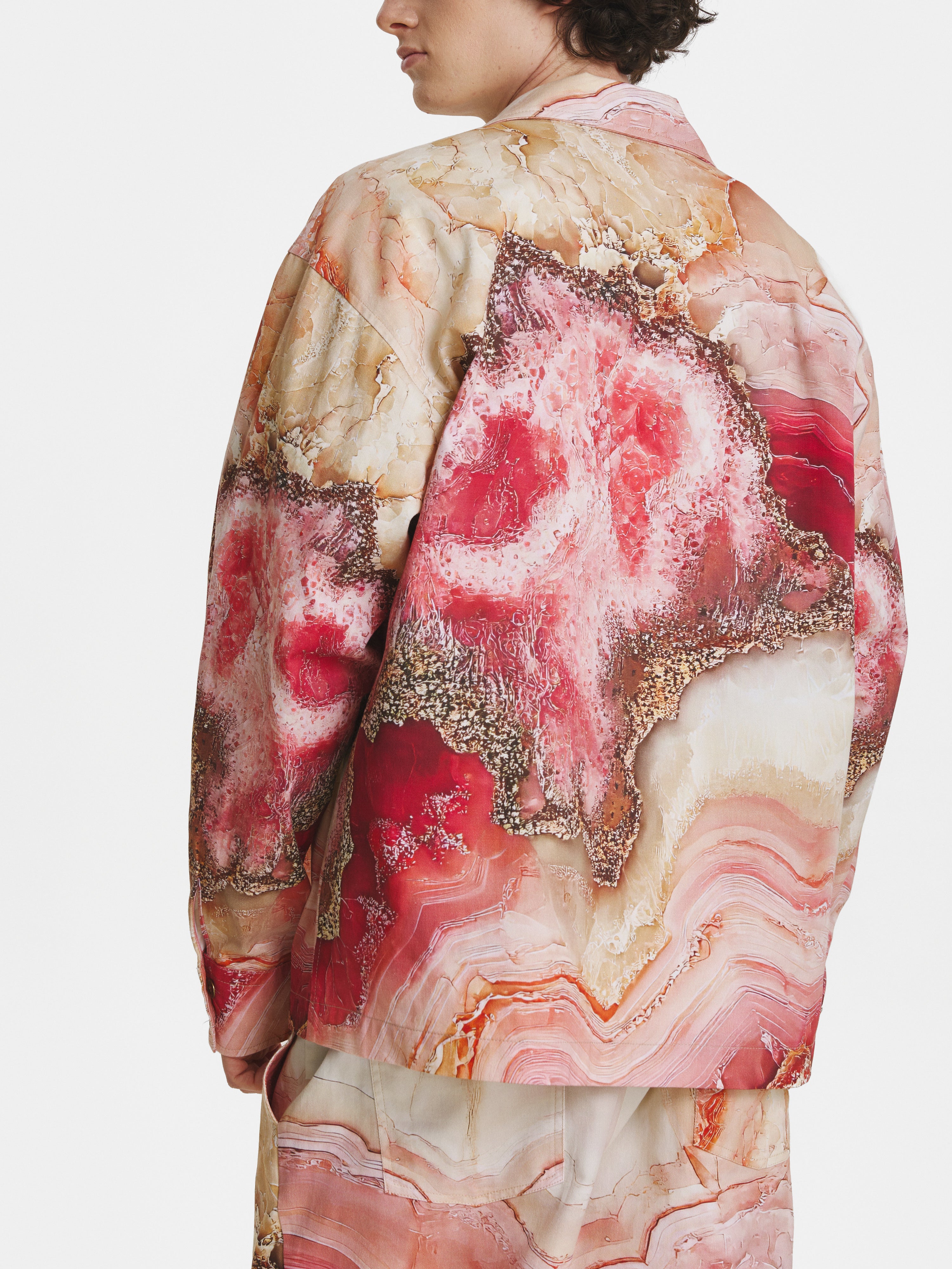 Rose Crystal Denim Jacket