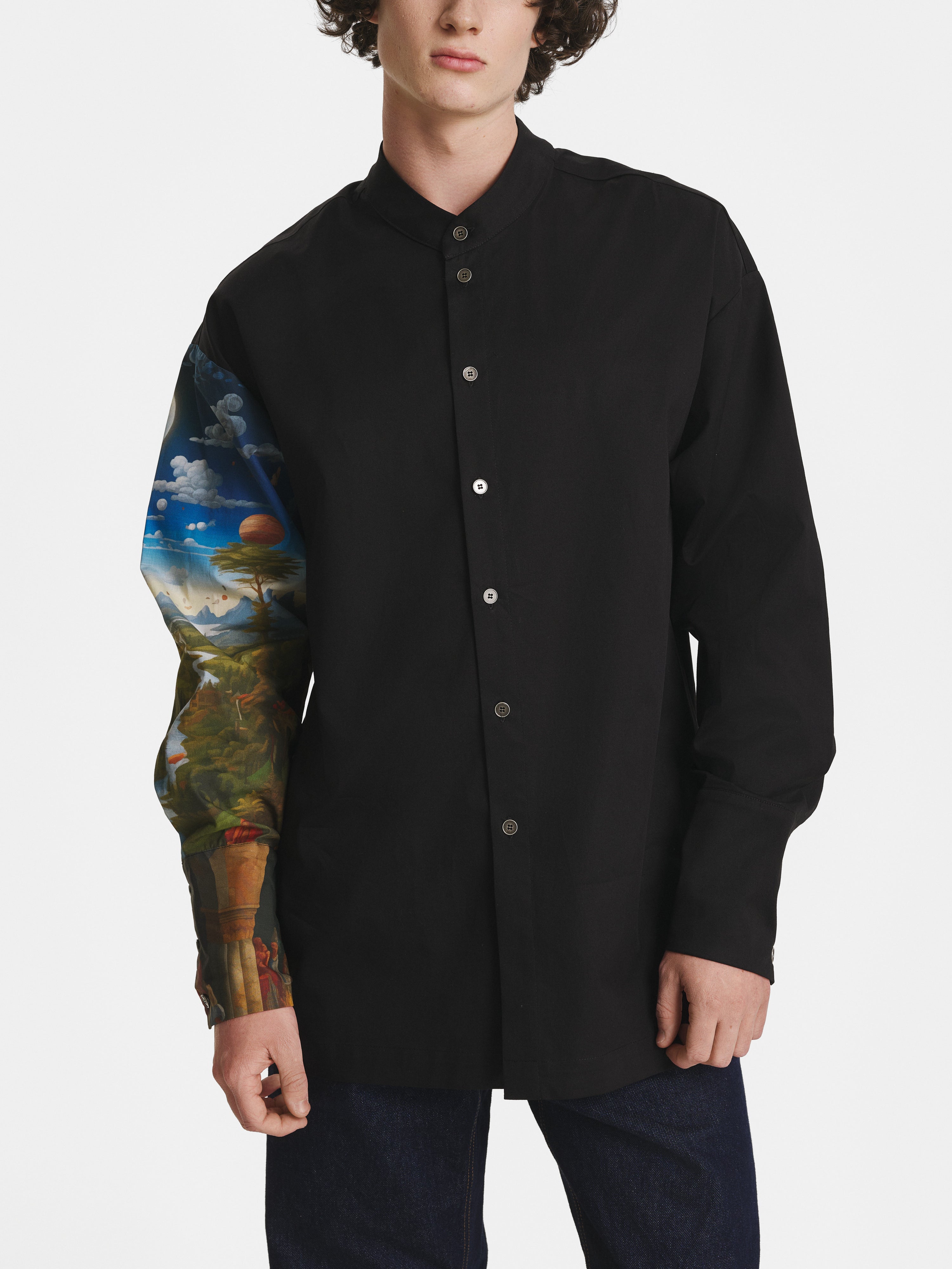 Hybrid Cotton Black Shirt