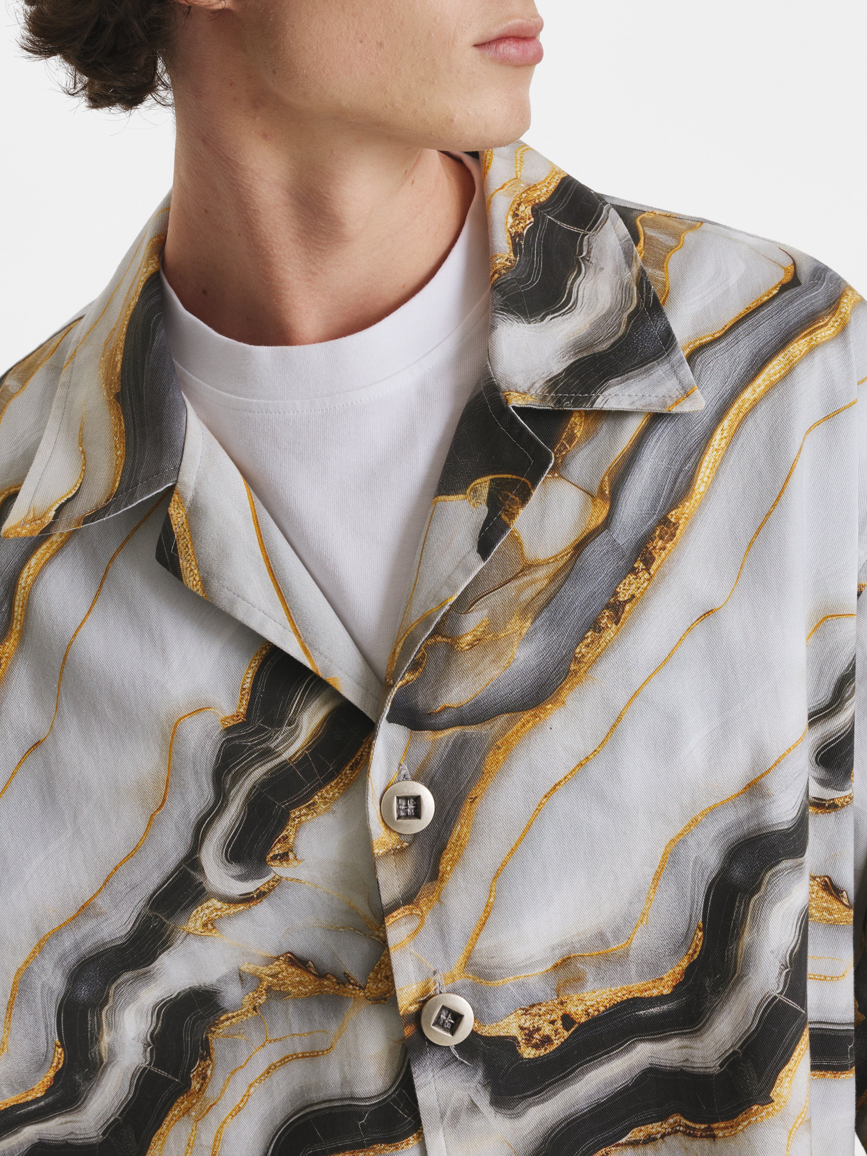 Marble Denim Jacket | Irina Voinea