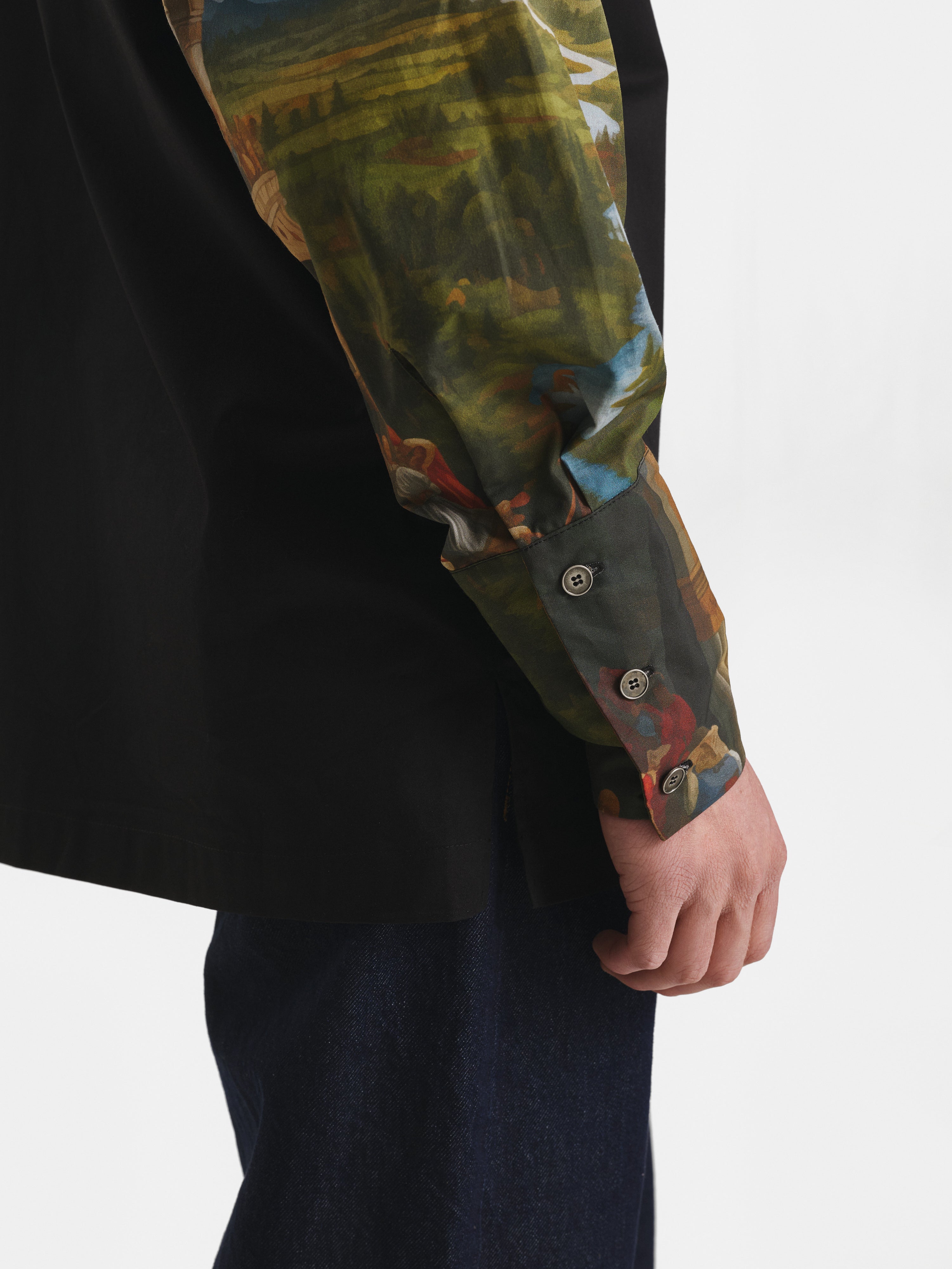 Hybrid Cotton Black Shirt